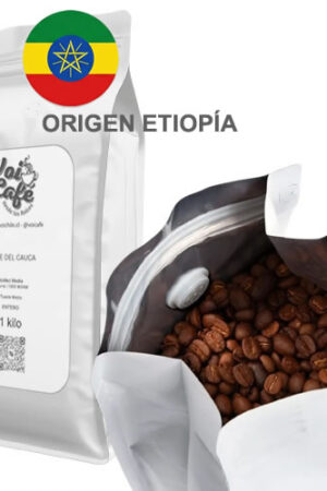 Café Etíope Sidamo 1 Kilo recién tostado a pedido.